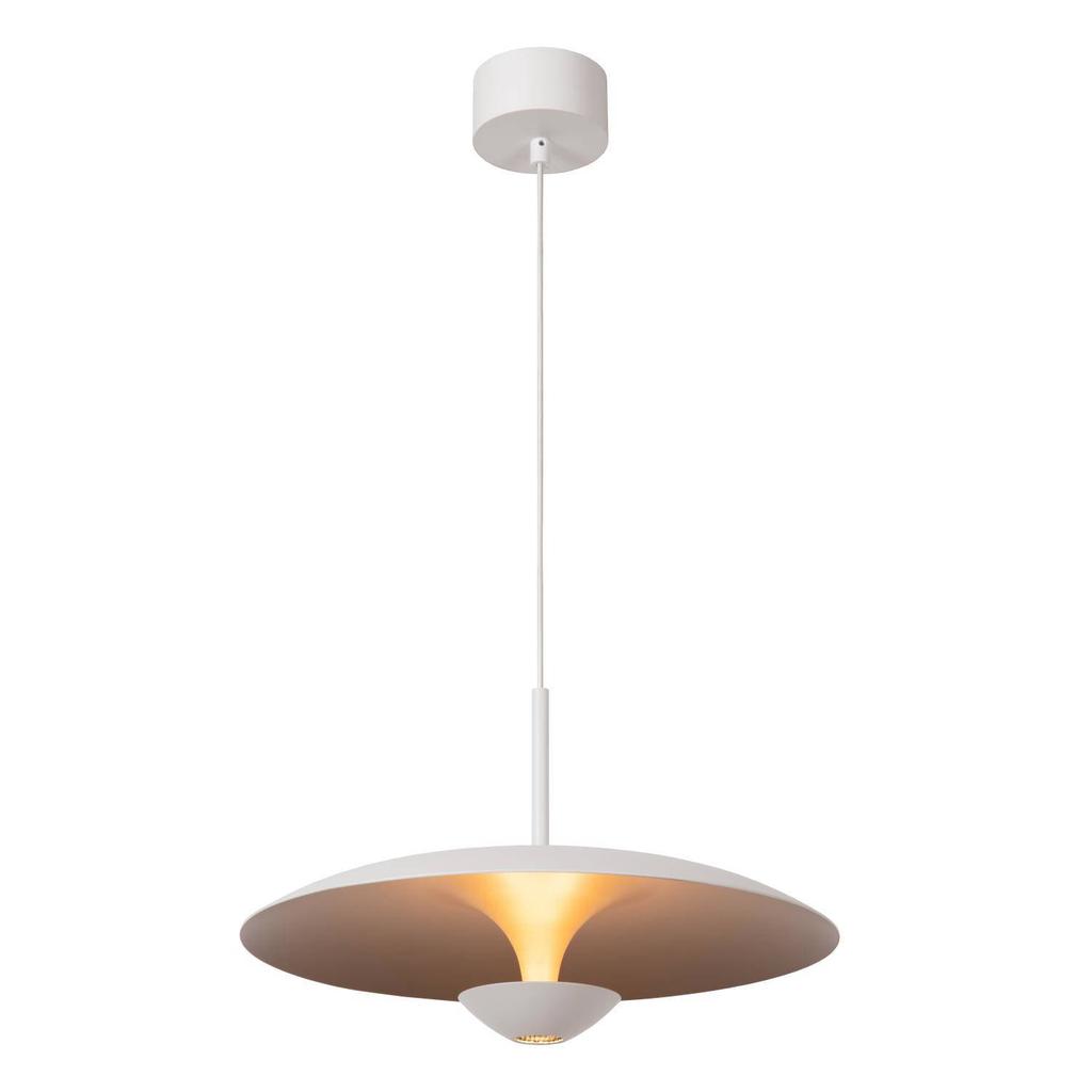 Lucide aluminium dimbare LED hanglamp Ø40 cm - wit