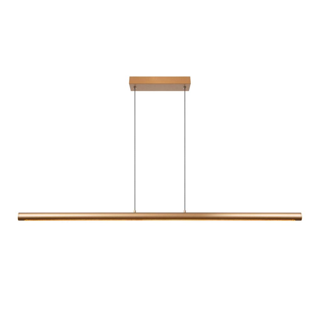 Lucide aluminium dimbare LED hanglamp 140x8 cm - brons