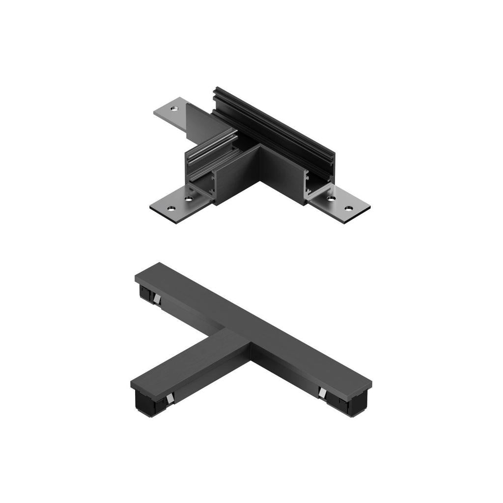 Lucide dimbare railverlichting - matzwart/chroom