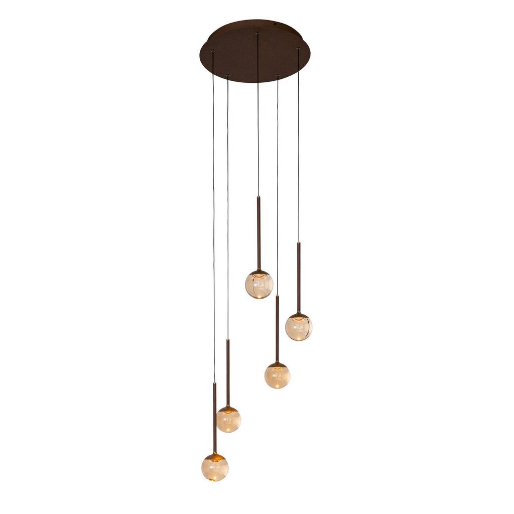 Lucide dimbare LED hanglamp Ø 41.9 cm - amber