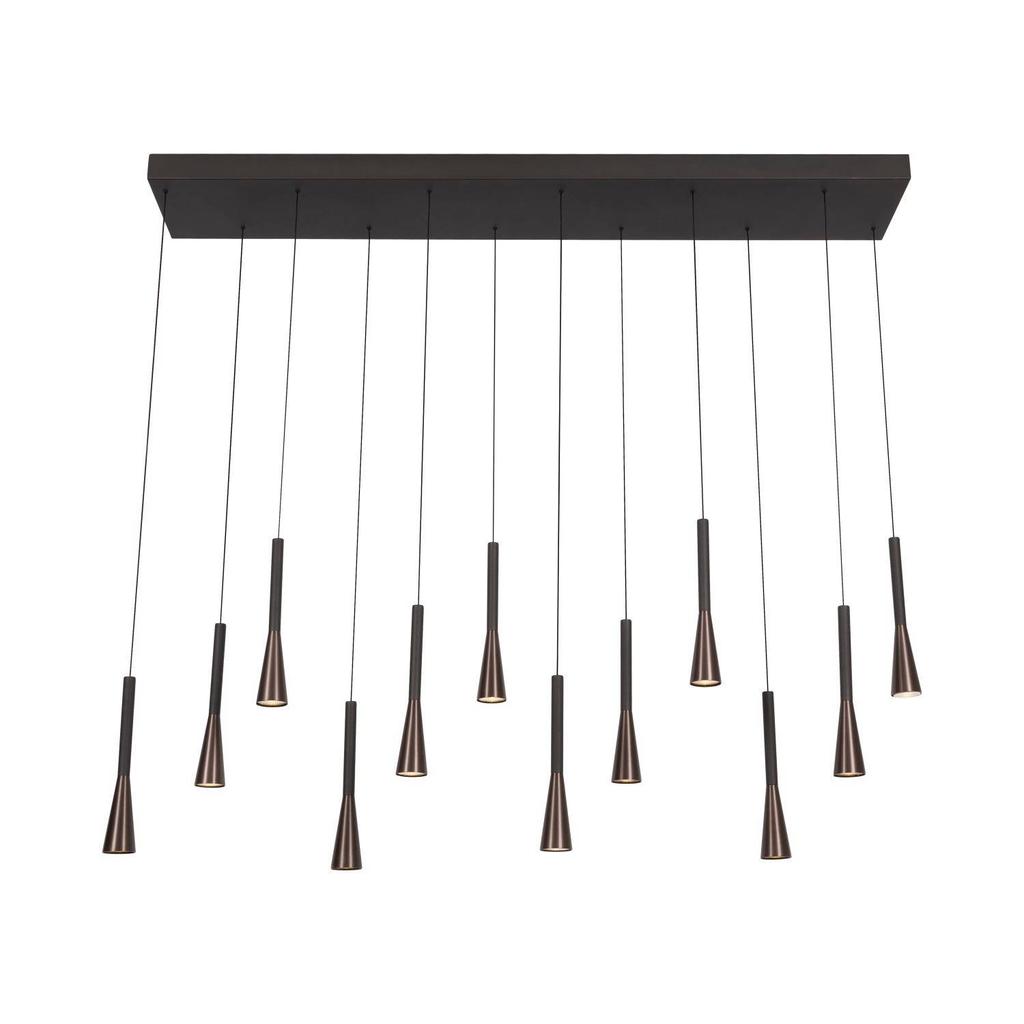 Lucide dimbare LED hanglamp JOAKIM 20x135 cm - koffie