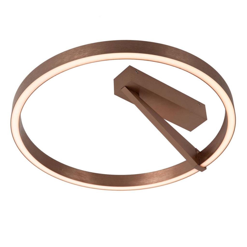 Lucide aluminium dimbare LED plafonniere APPLAUSE 40x40 cm - koffie