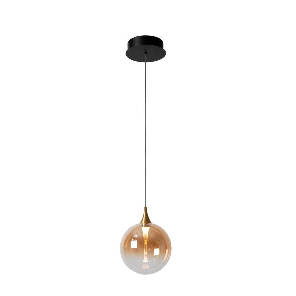 Lucide glazen dimbare LED hanglamp Ø16 cm - amber