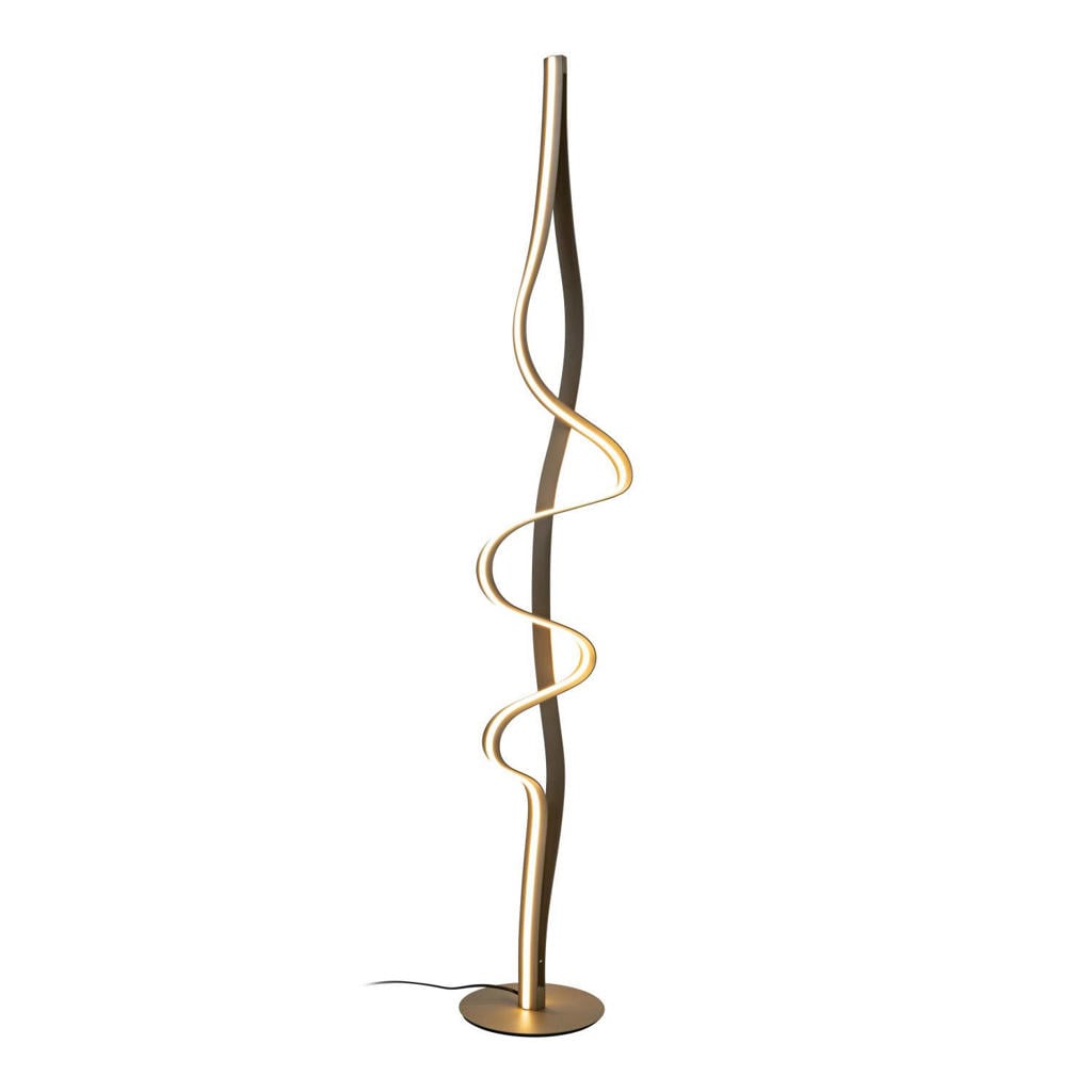 Lucide dimbare LED vloerlamp 20x32.5 cm - mat goud/messing