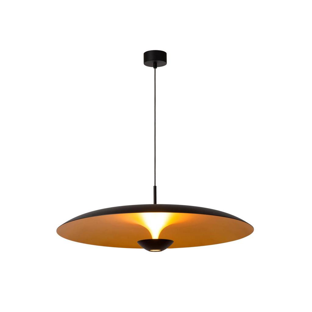 Lucide dimbare LED hanglamp Ø 80 cm - zwart