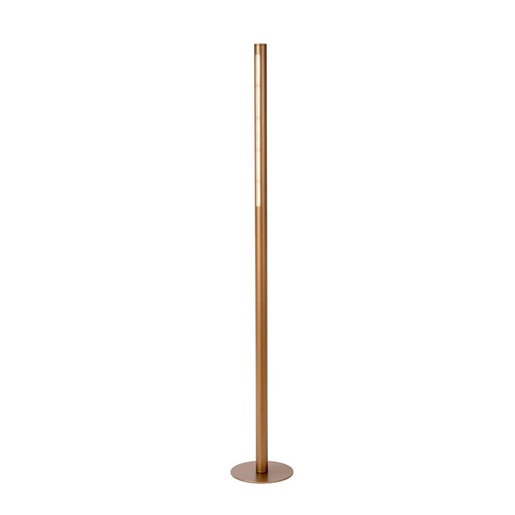 Lucide aluminium dimbare LED vloerlamp GRIFFITH Vl 21x21 cm - brons