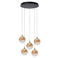 Lucide glazen dimbare LED hanglamp Ø 48 cm - amber
