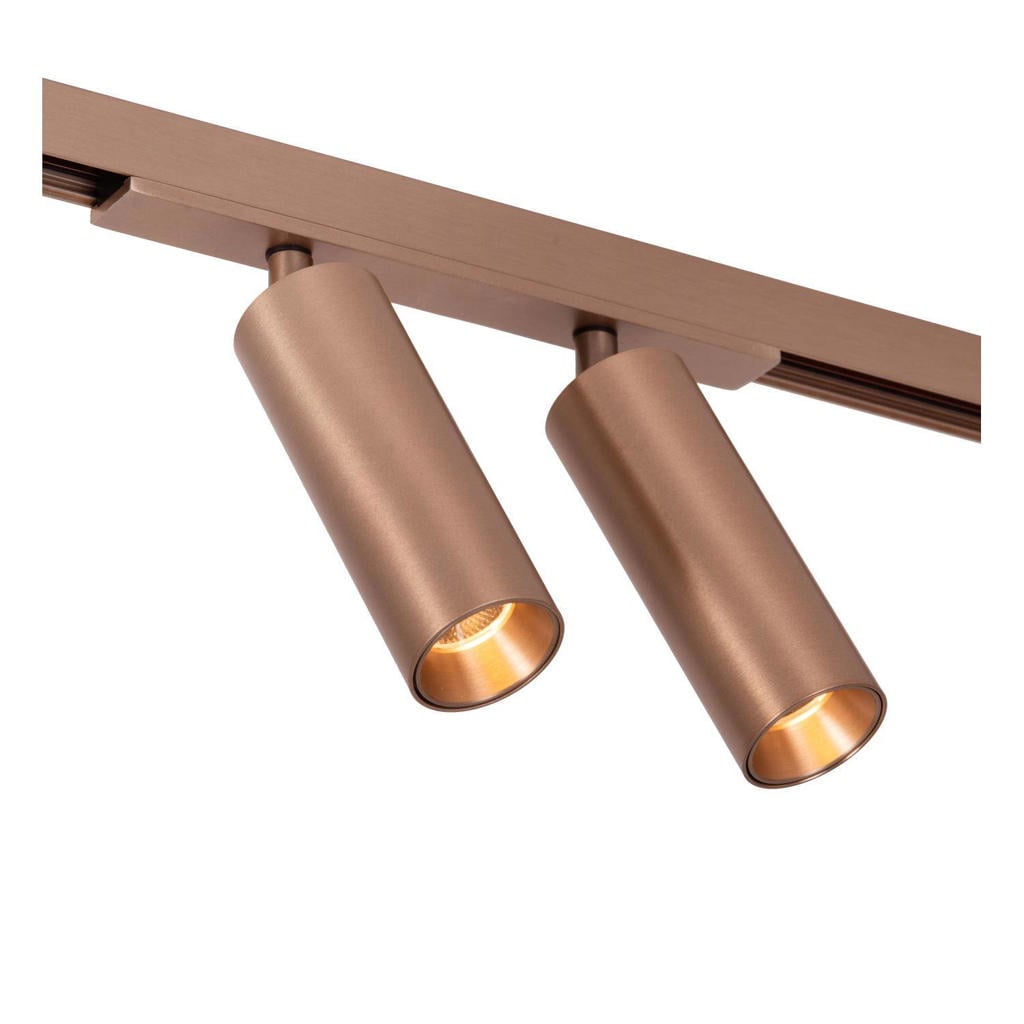 Lucide aluminium dimbare LED railverlichting - champagnekleur
