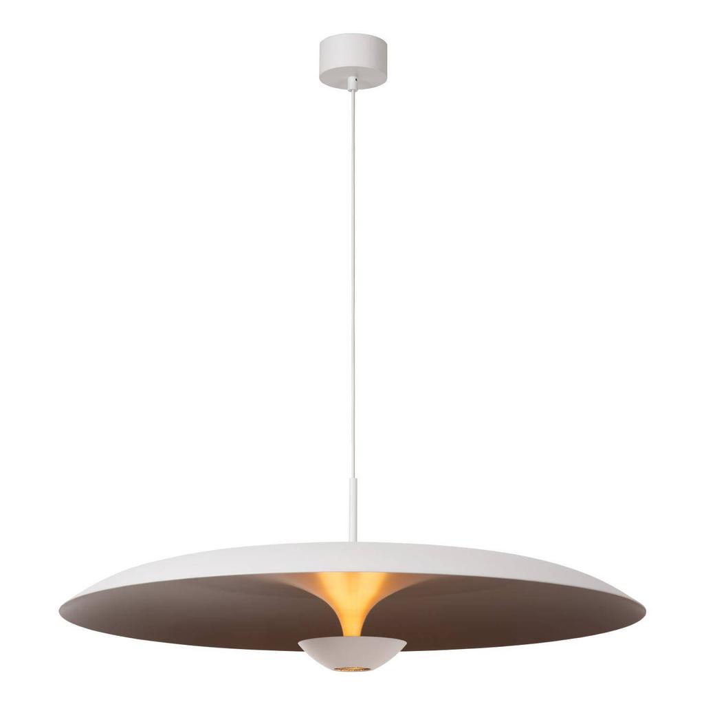 Lucide dimbare LED aluminium hanglamp Ø 80 cm - wit