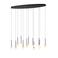 Lucide dimbare LED hanglamp 143.2x35 cm - zwart