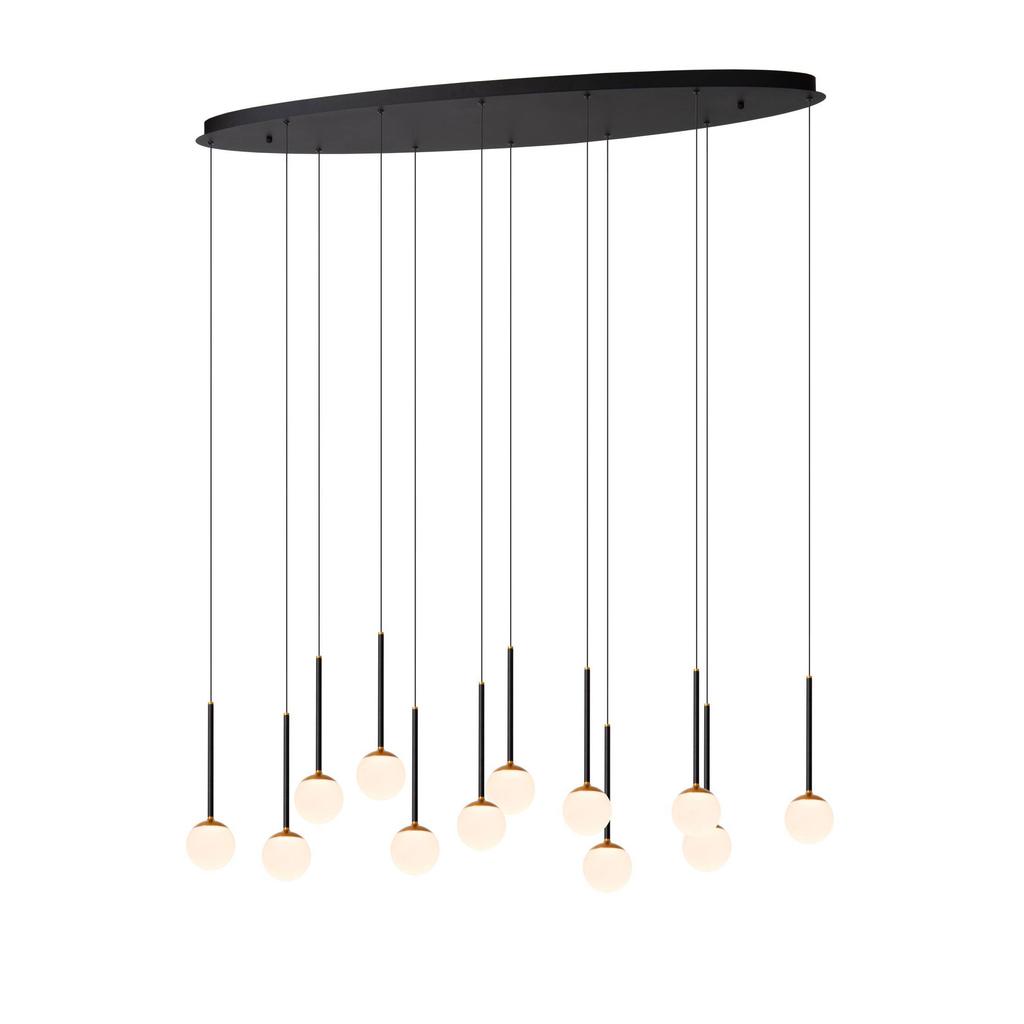 Lucide dimbare LED hanglamp 143.2x35 cm - zwart