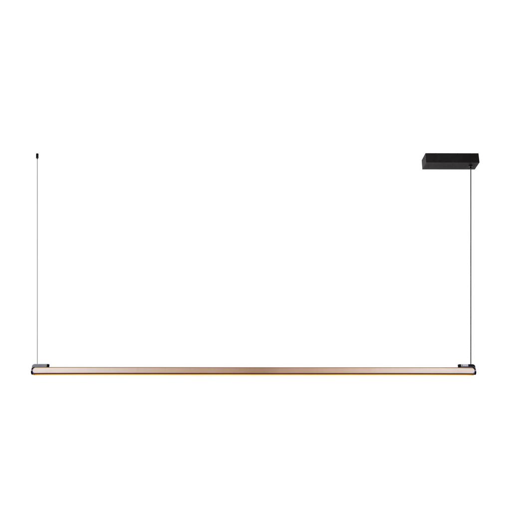 Lucide aluminium LED hanglamp 150x5 cm - koffiebruin