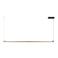 Lucide aluminium LED hanglamp 150x5 cm - koffiebruin