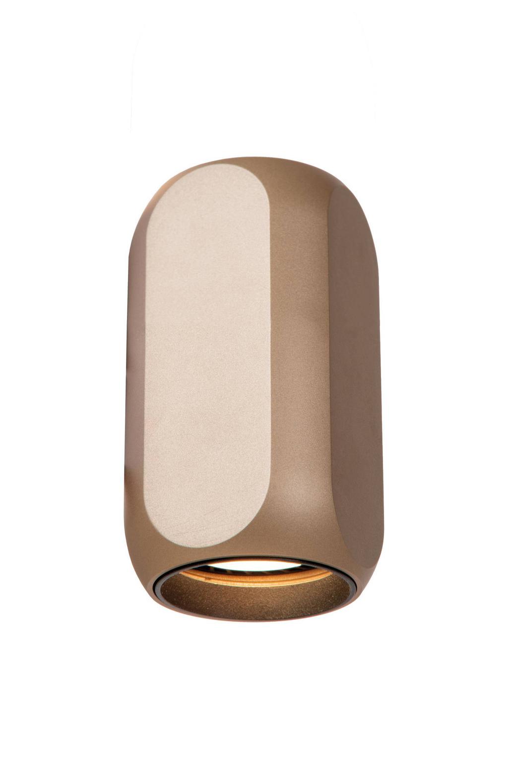 Lucide aluminium dimbare wandlamp 6x6 cm - koffie