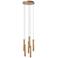 Lucide aluminium dimbare LED hanglamp Ø 38 cm - brons