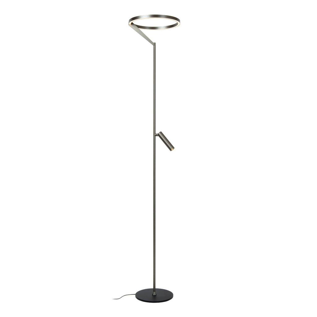 Lucide aluminium dimbare LED vloerlamp 33x33 cm - grijs ijzer