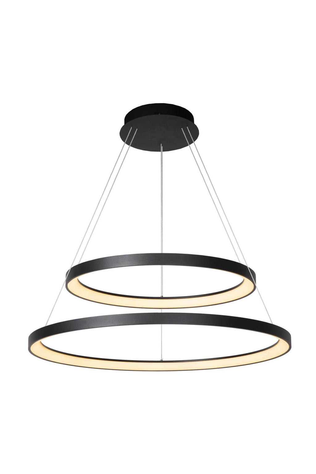 Lucide dimbare LED hanglamp Ø 78 cm - zwart