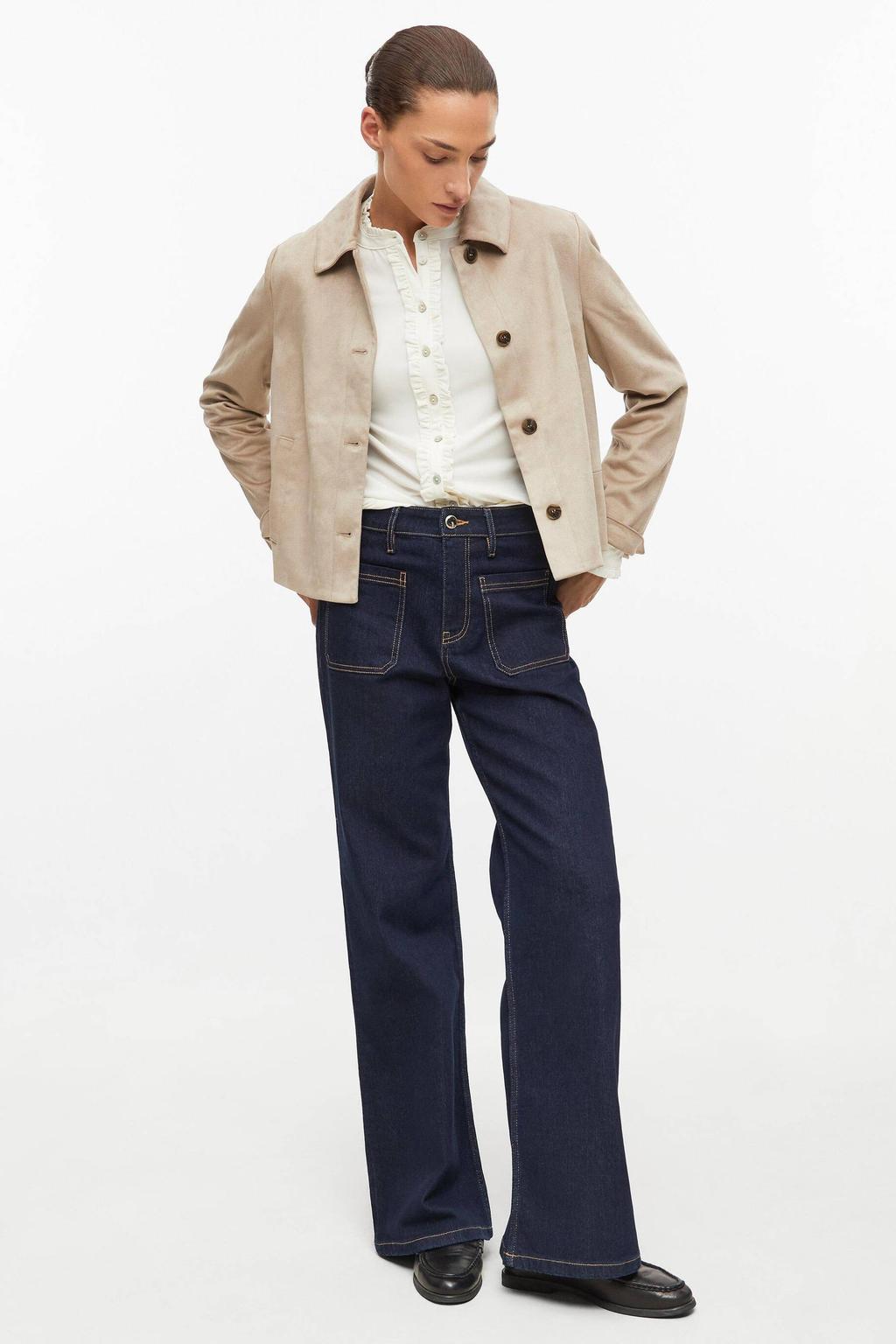 s.Oliver BLACK LABEL blouse met ruches - wit