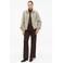 s.Oliver BLACK LABEL imitatiebont faux fur jas met kabels - taupe
