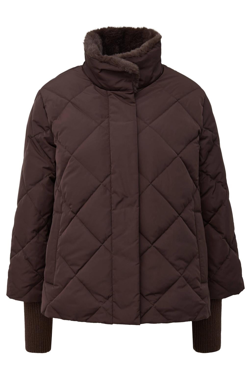 s.Oliver BLACK LABEL winterjas - bruin