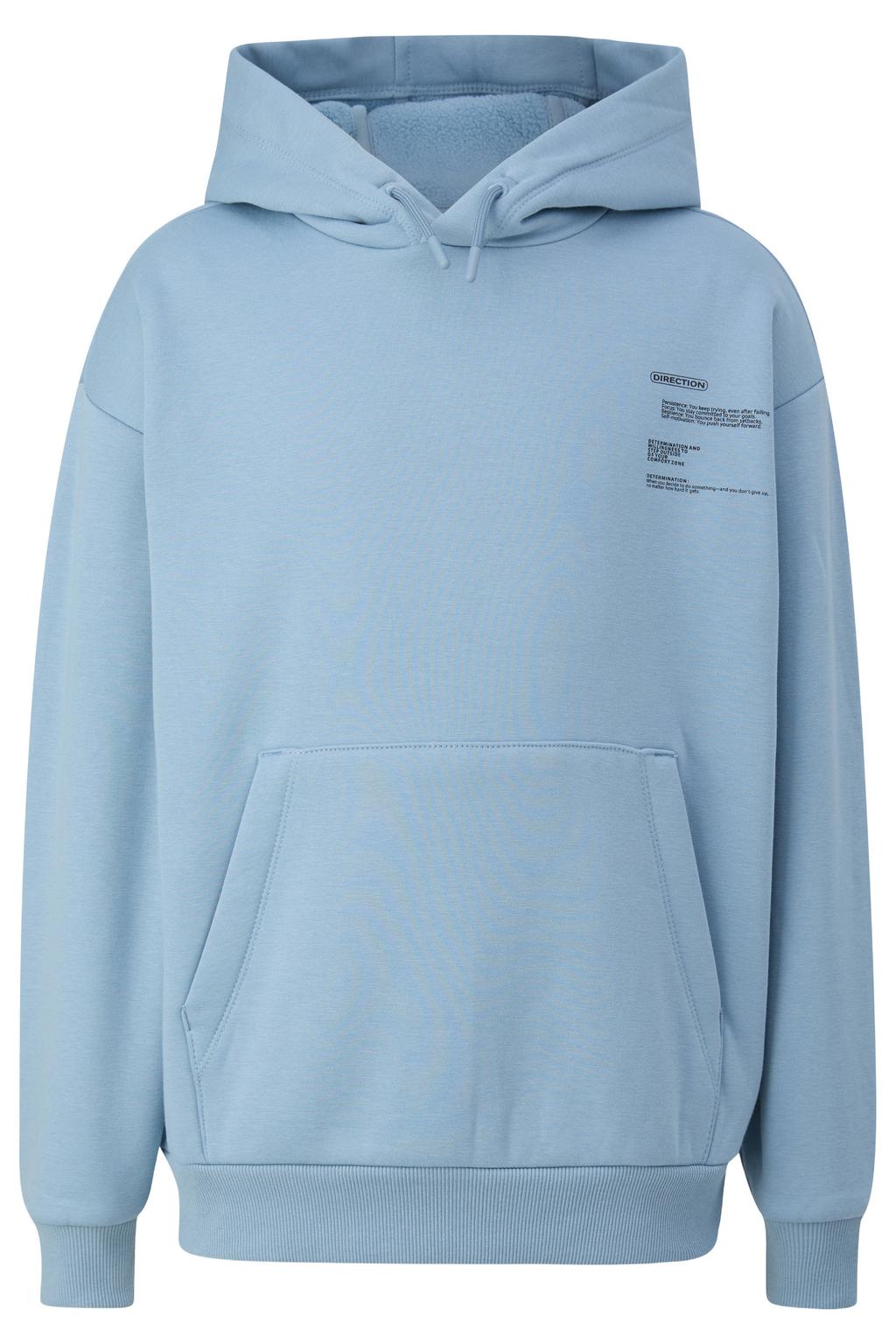 s.Oliver sweater met backprint - lichtblauw