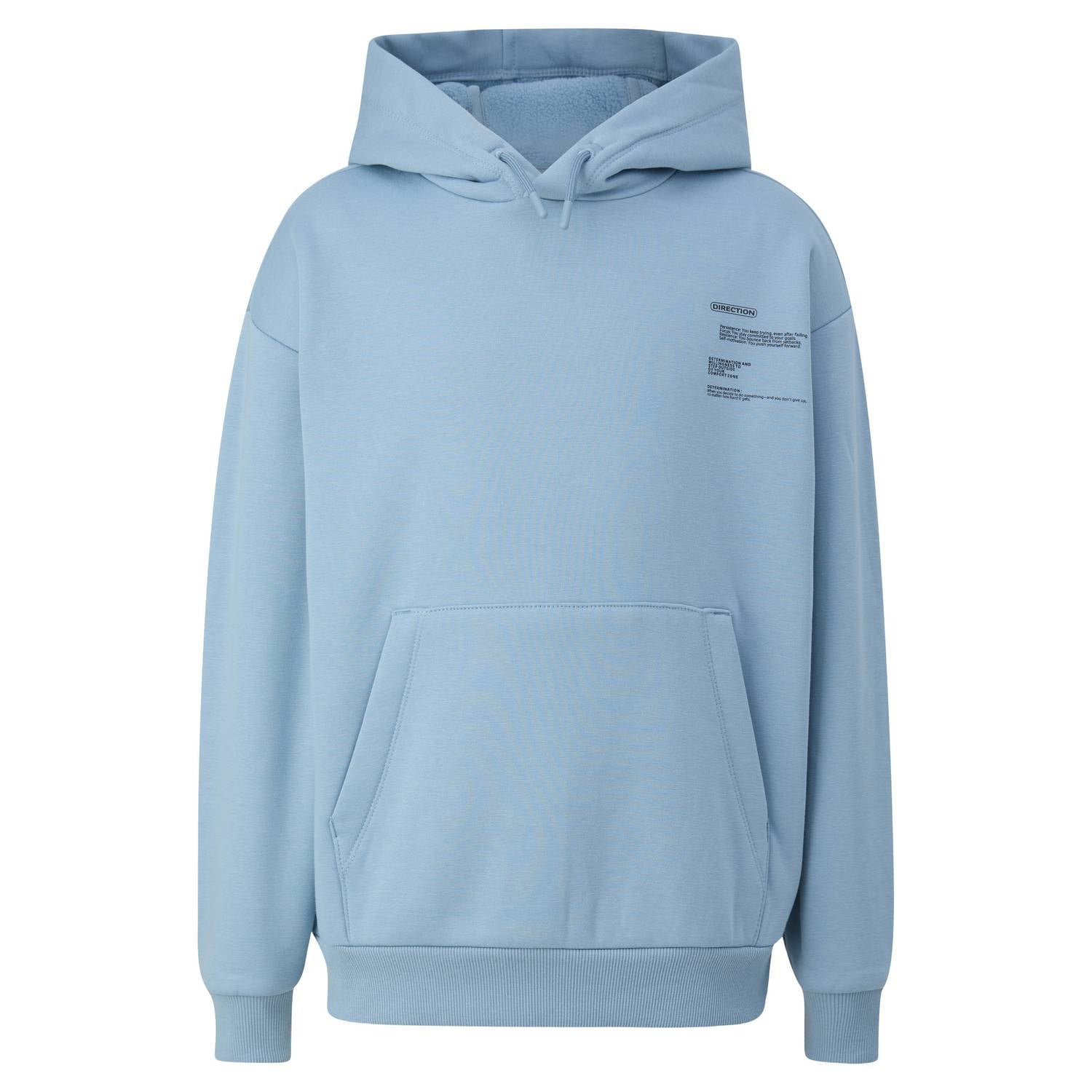 S.Oliver sweater met backprint lichtblauw