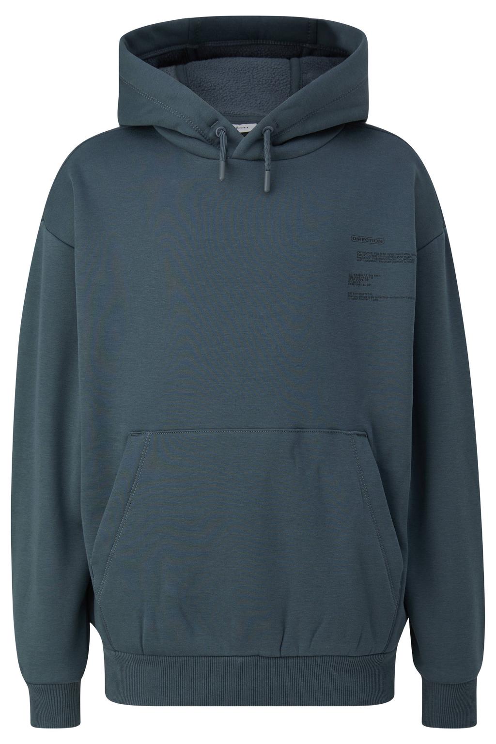 s.Oliver sweater met backprint - antraciet