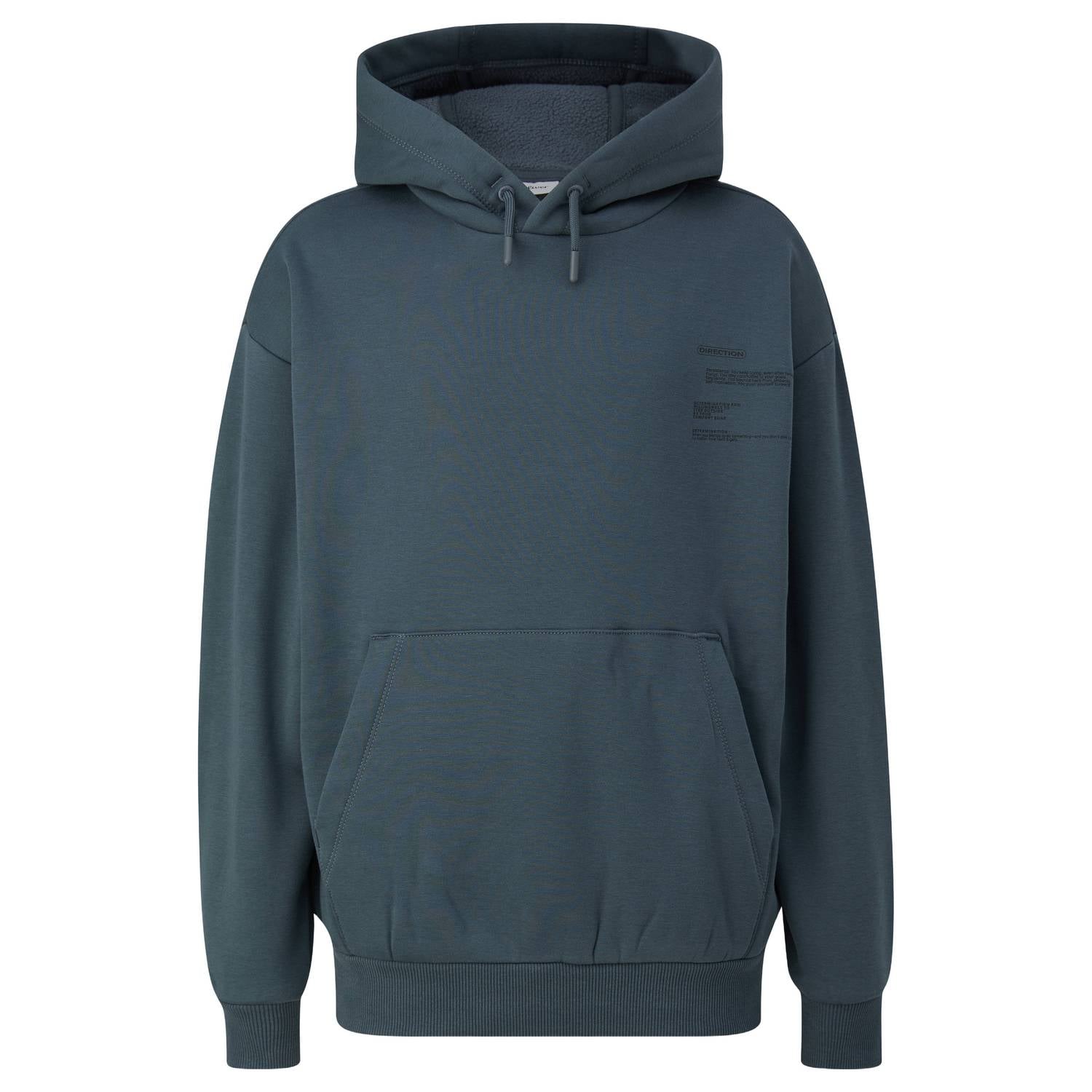 S.Oliver sweater met backprint antraciet