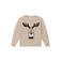 s.Oliver gebreide trui met print - beige