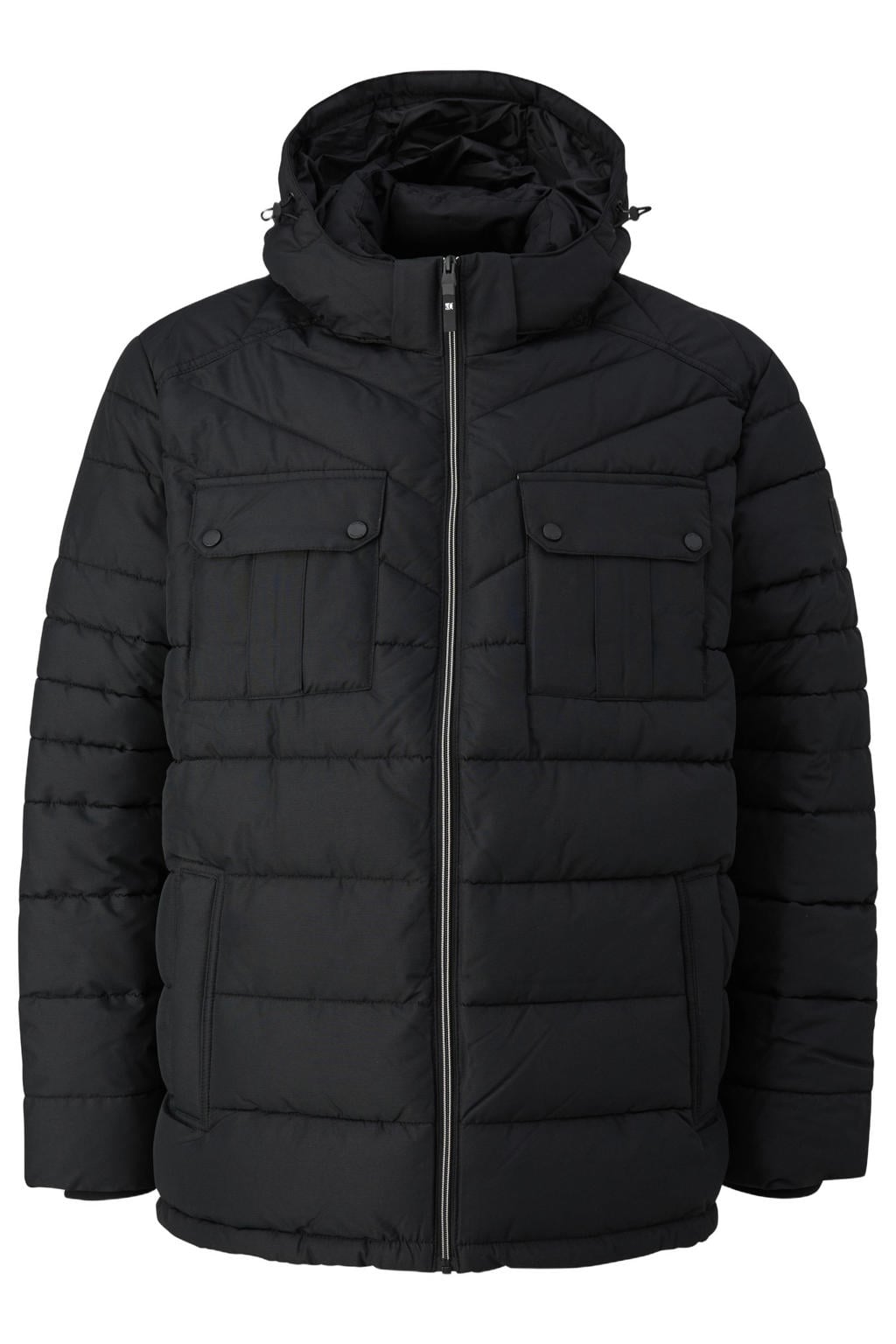 s.Oliver Big Size winterjas - zwart