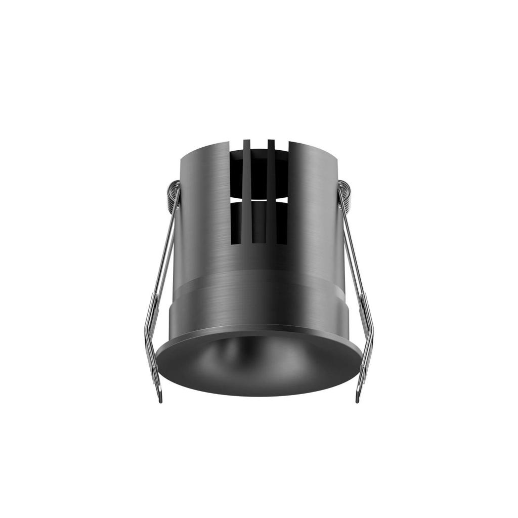Lucide dimbare inbouwspot Ø6 cm - matzwart/chroom