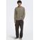 ONLY & SONS relaxed fit gestreepte longsleeve - bruin