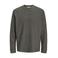 JACK & JONES CORE relaxed fit gestreepte longsleeve - donkergroen