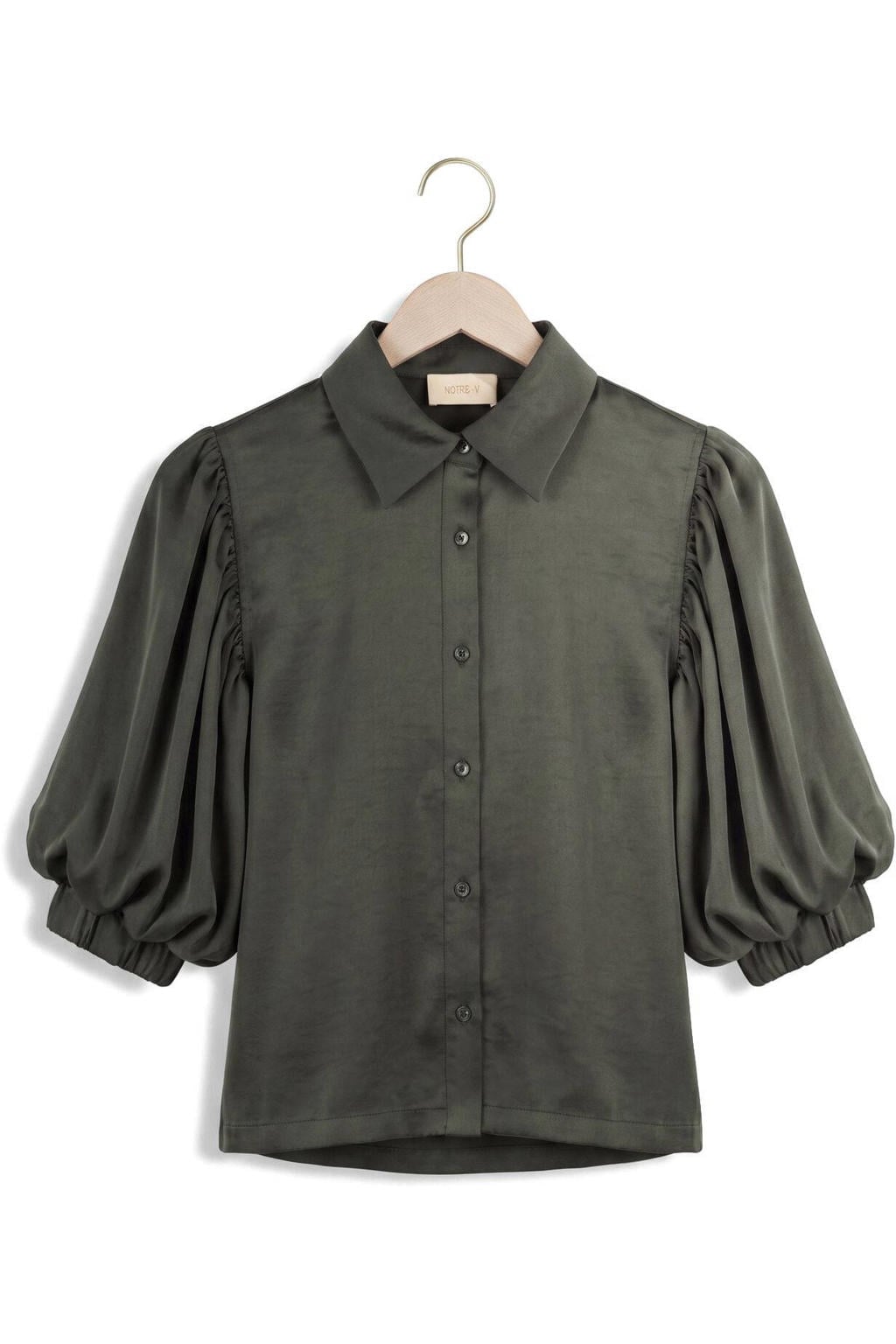 Notre-V Blouses Nv-inka Donkergroen
