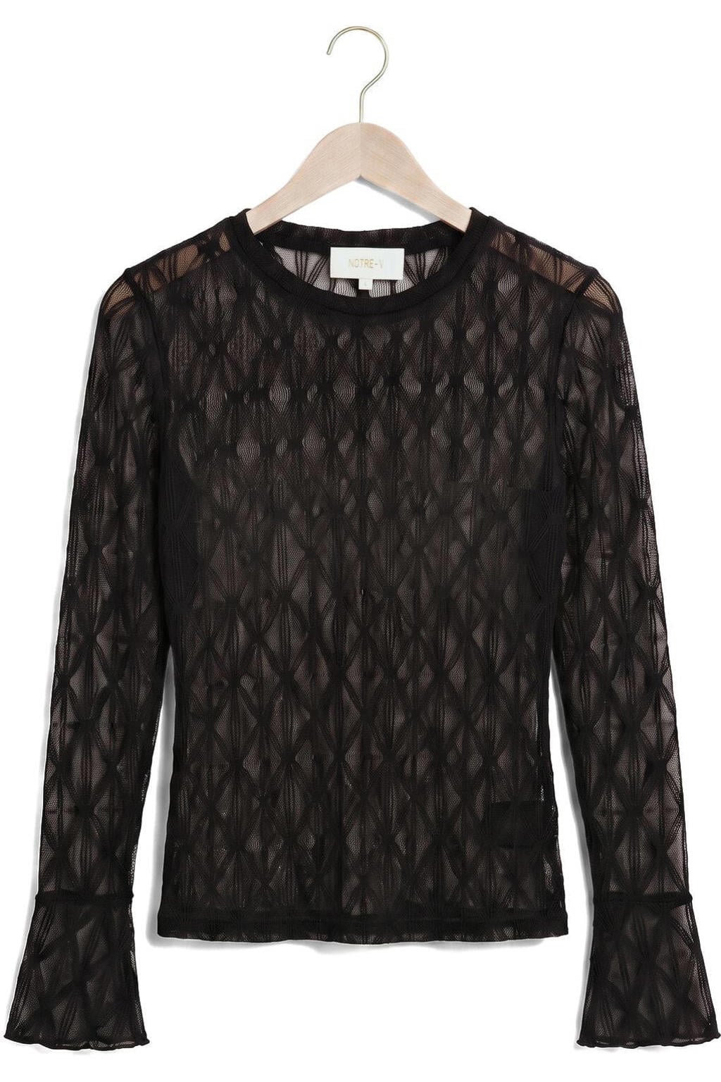 Notre-V Tops & T-shirts Nv-ingelise Zwart