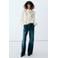 Mango blouse met ruches - ecru