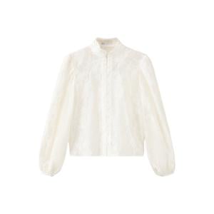 blouse met ruches - ecru