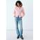 Mango gestreepte blouse - roze/rood
