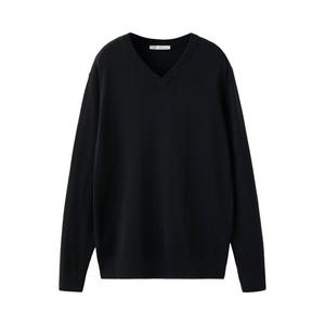 katoenen oversized gebreide trui - donkerblauw