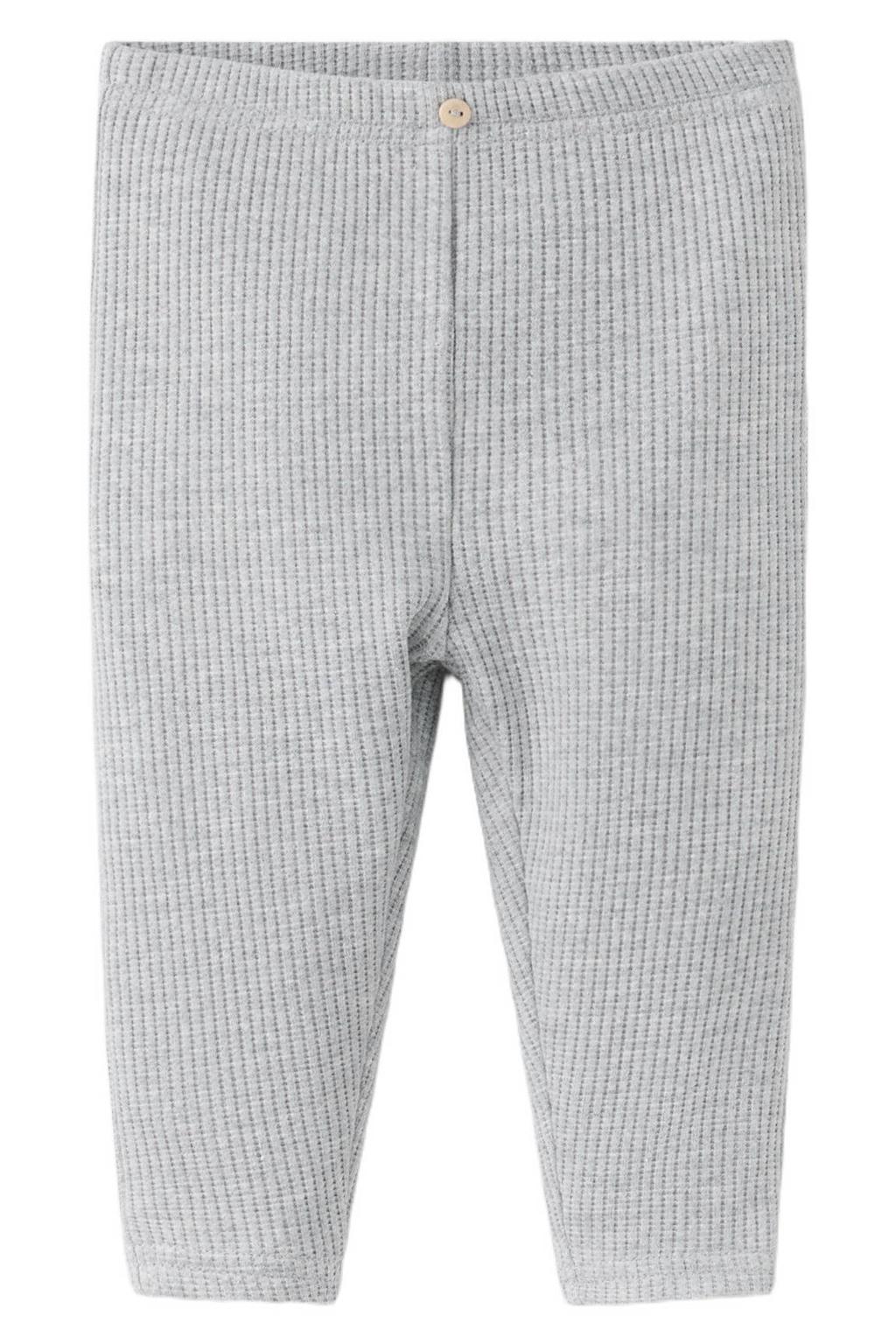 Mango Kids gebreide babybroek - lichtgrijs
