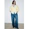 Mango gebreid vest met wol - lichtgeel