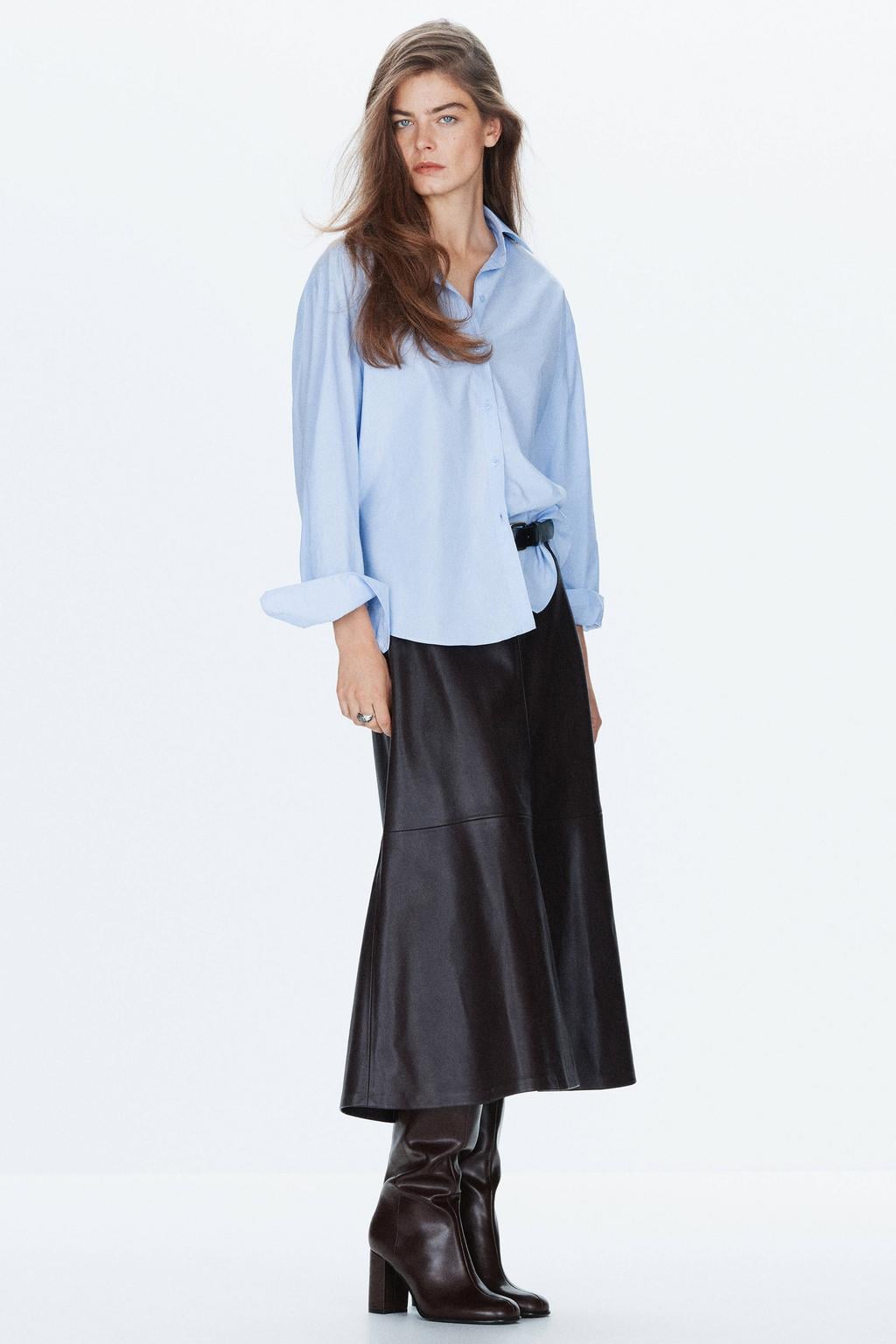 Mango blouse - lichtblauw