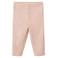 Mango Kids katoenen gebreide babybroek - lichtroze