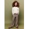Mango Kids geruite pantalon - bruin/rood