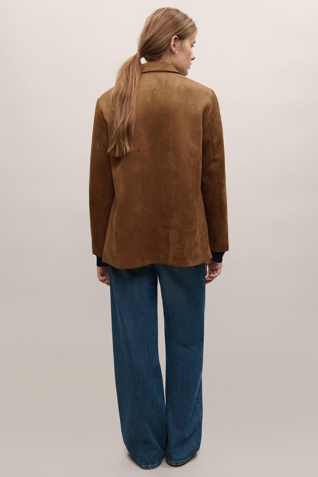 MANGO TEEN oversized blazer - bruin