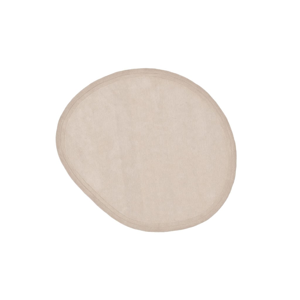 FÉST laagpolig organische wollen vloerkleed 250x230 cm - beige