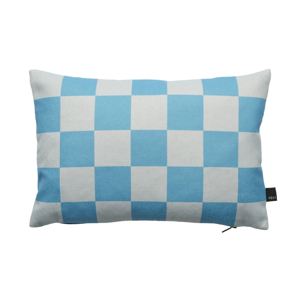 FEST Amsterdam rechthoekige sierkussen 45x30x10 cm - blauw