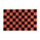 FÉST Checks Vloerkleed Burgundy Rood