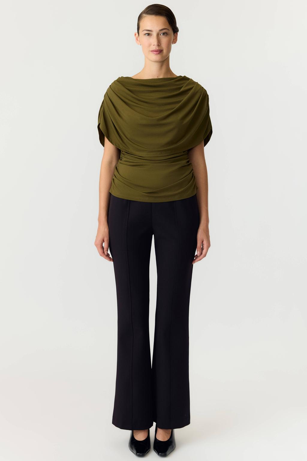 YAS top - olijfgroen
