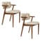 Dutchbone Sara Eetkamerstoelen Beige - Set van 2